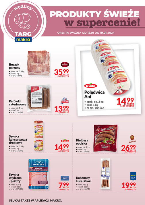 Gazetka Promocyjna MAKRO [Oferta promocyjna] Targ MAKRO oferta